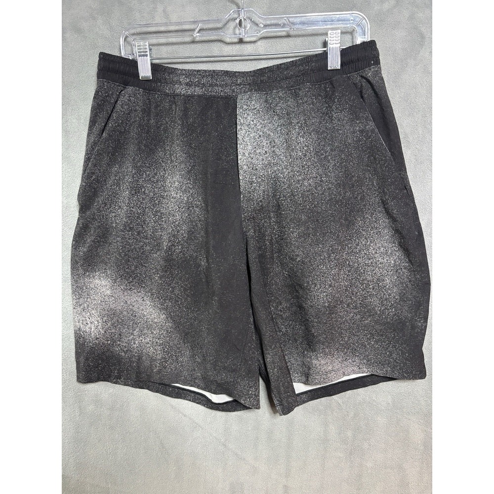 Lululemon T.H.E Short Men's Size Large 9" Lined Ocean Spray Gray Black Sport